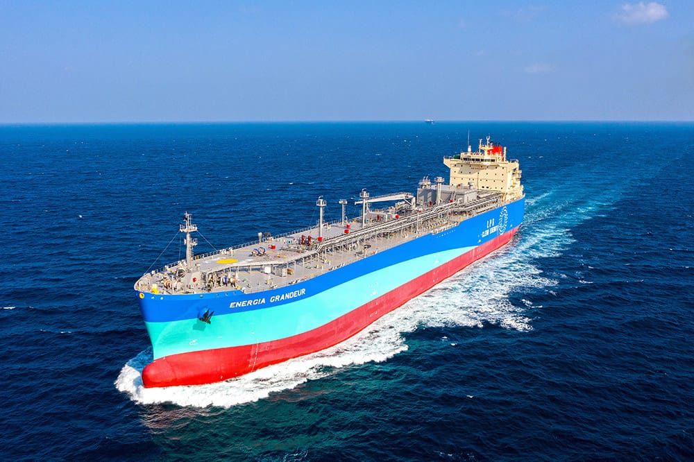Newbuild LPG-powered LPG carrier Energia Grandeur; Source: MOL