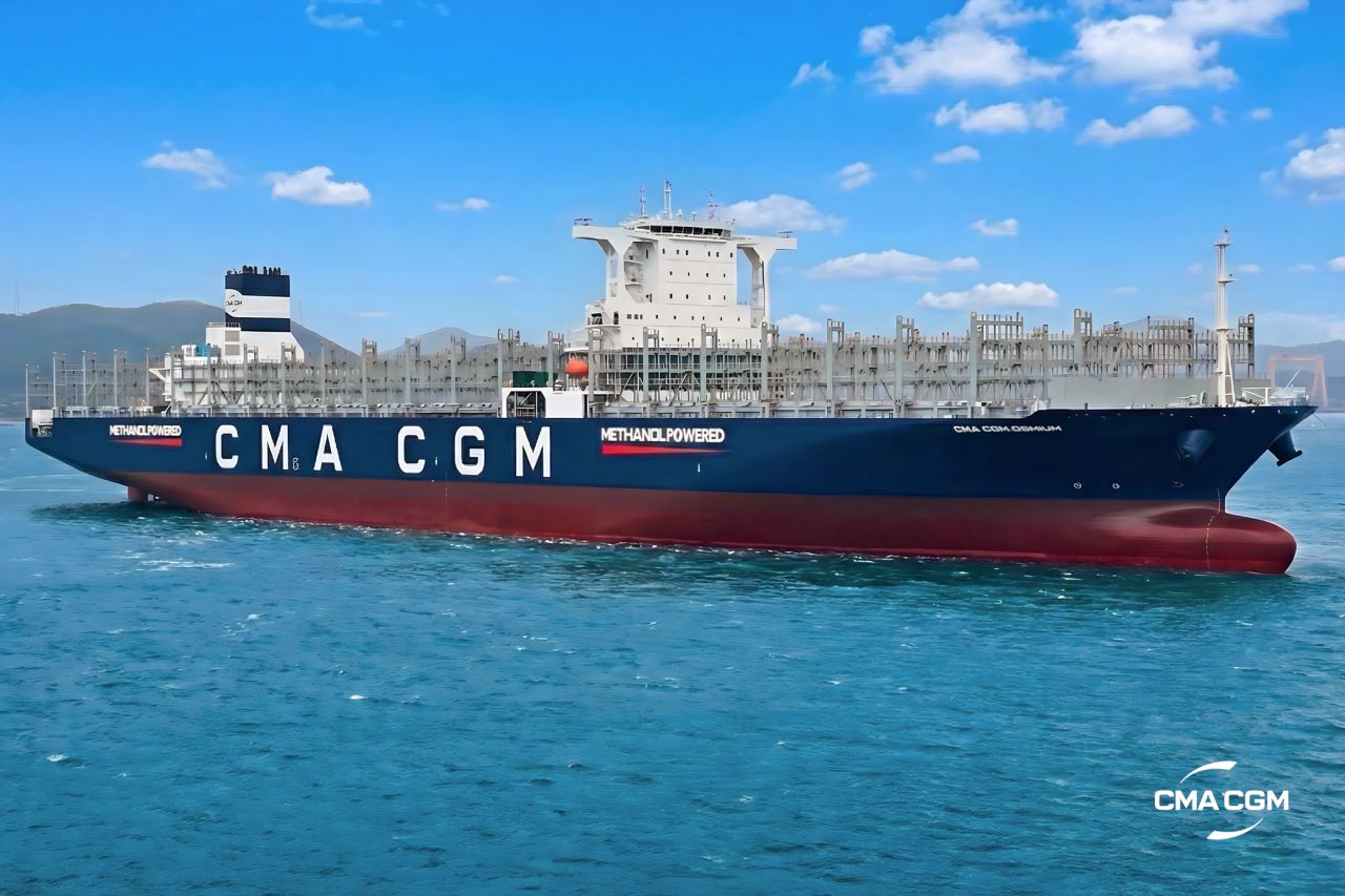 CMA CGM christens its newest methanol-powered ship (Gallery)