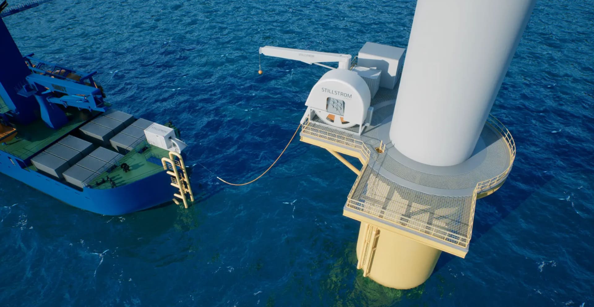 Stillstrom offshore vessel charging