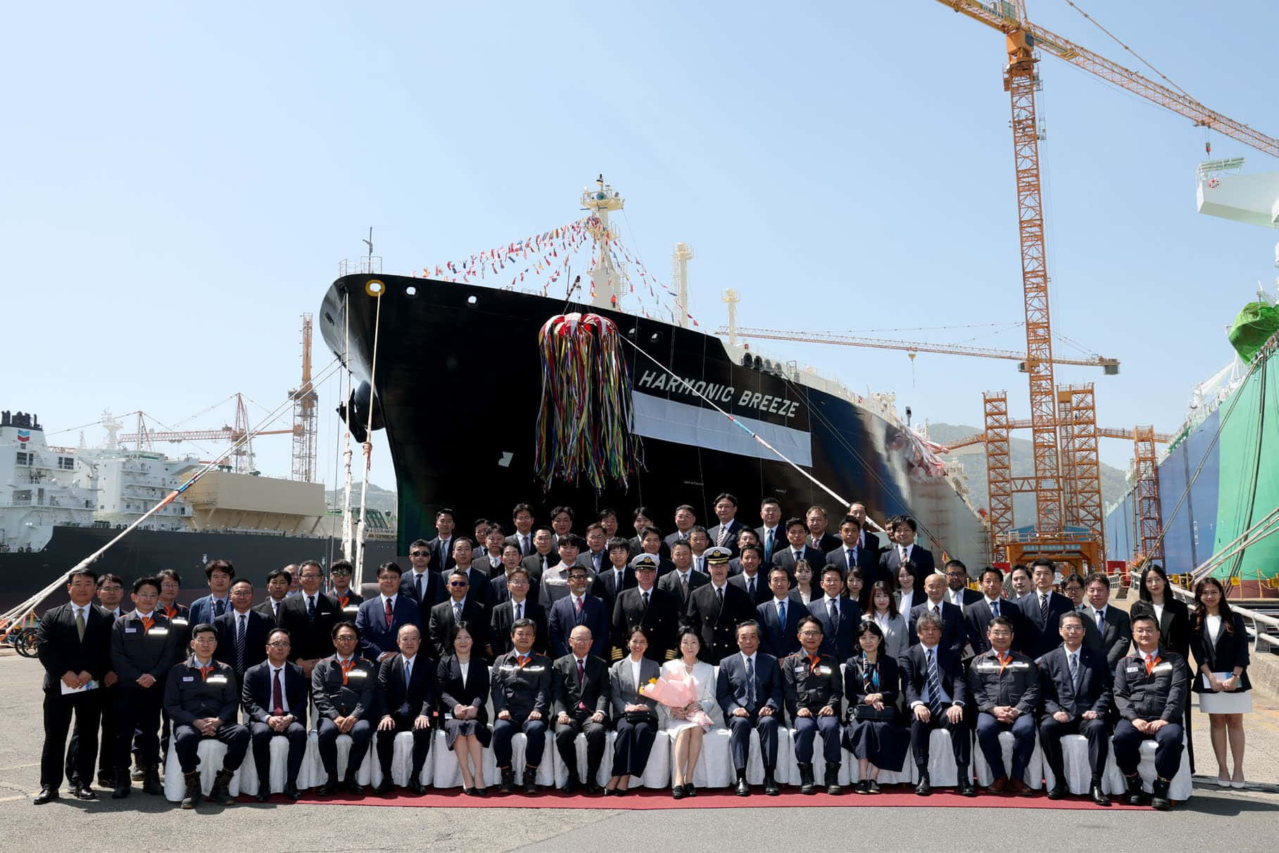 Naming Ceremony of Harmonic Breeze LNG carrier; Source: Inpex