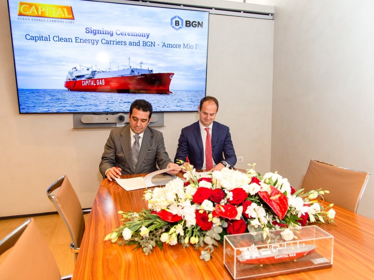 BGN signs JV with CCEC for LNG carrier; Courtesy of BGN