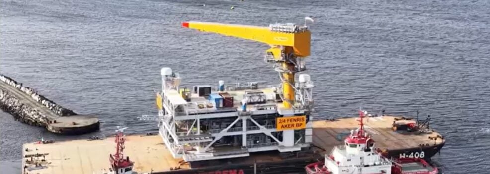 Fenris topside sails from Aker Solutions' yard in Verdal; Source: Aker BP