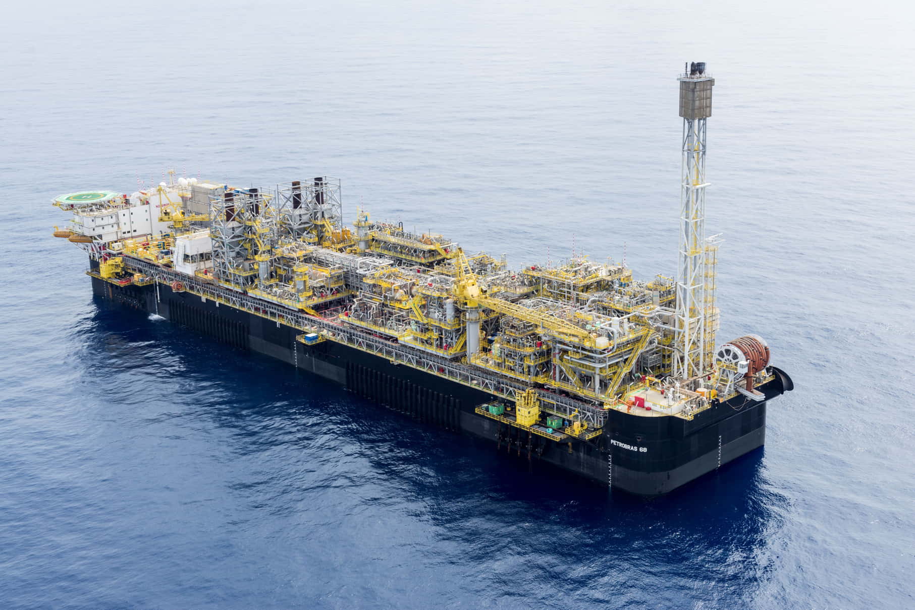 FPSO P68 operating in the Berbigão and Sururu fields; Credit: André Ribeiro/Agência Petrobras