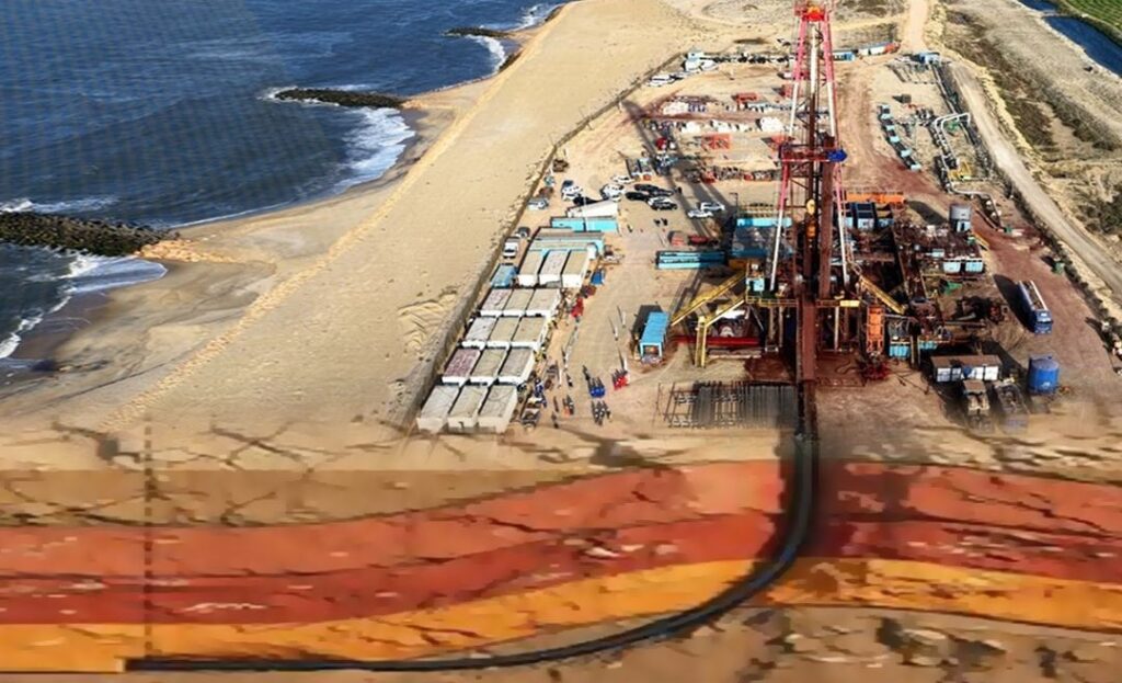 Nidoco N-2 well was drilled from onshore using advanced directional drilling technologies; Source: Egypt's Ministry of Petroleum and Mineral Resources