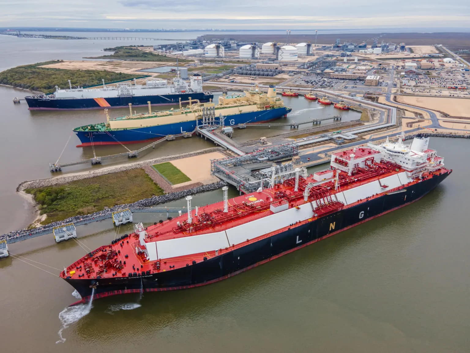 Cheniere's Sabine Pass LNG; Source: Bechtel