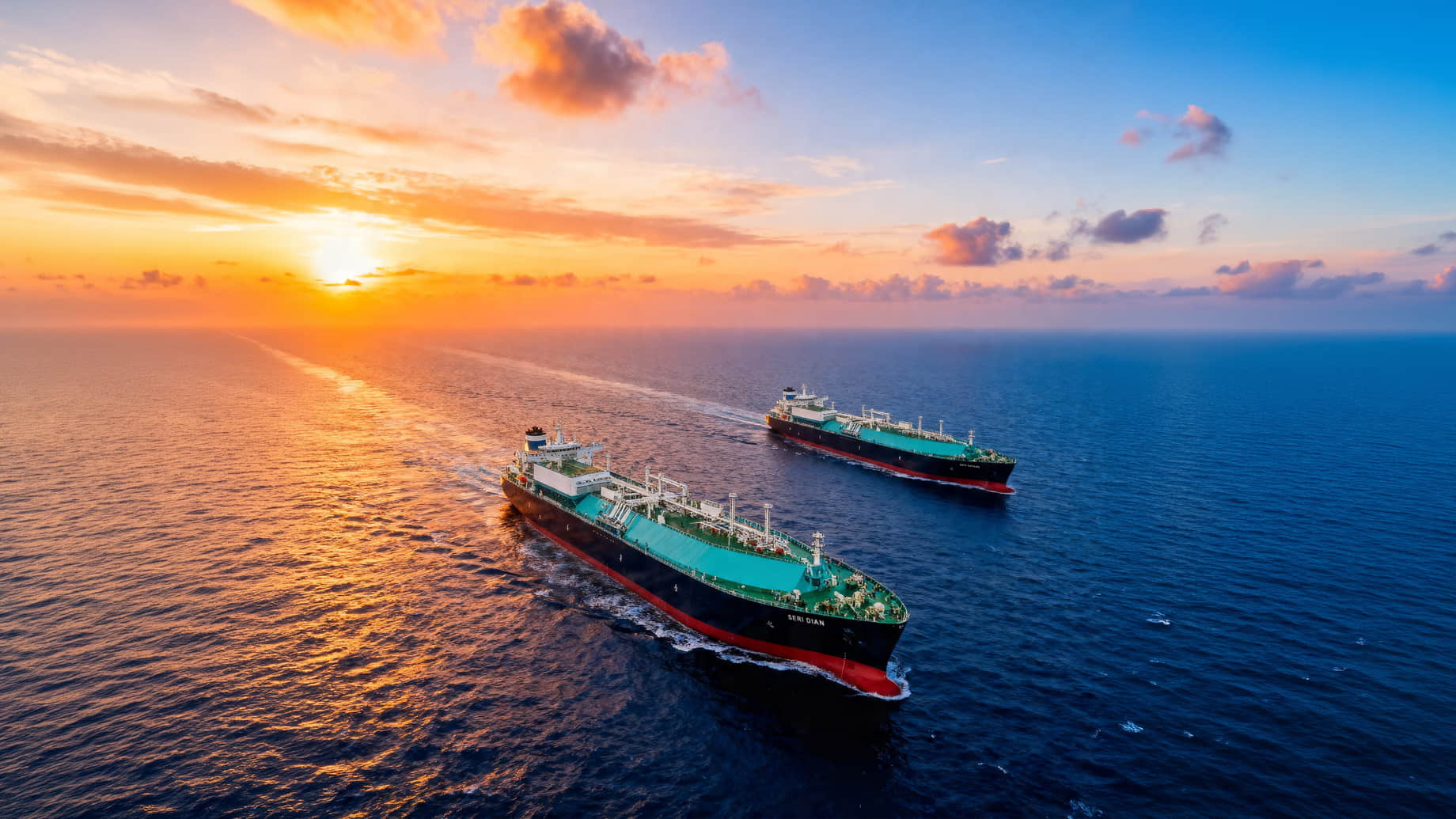 Seri Dian and Seri Dayang LNG carriers; Source: MISC