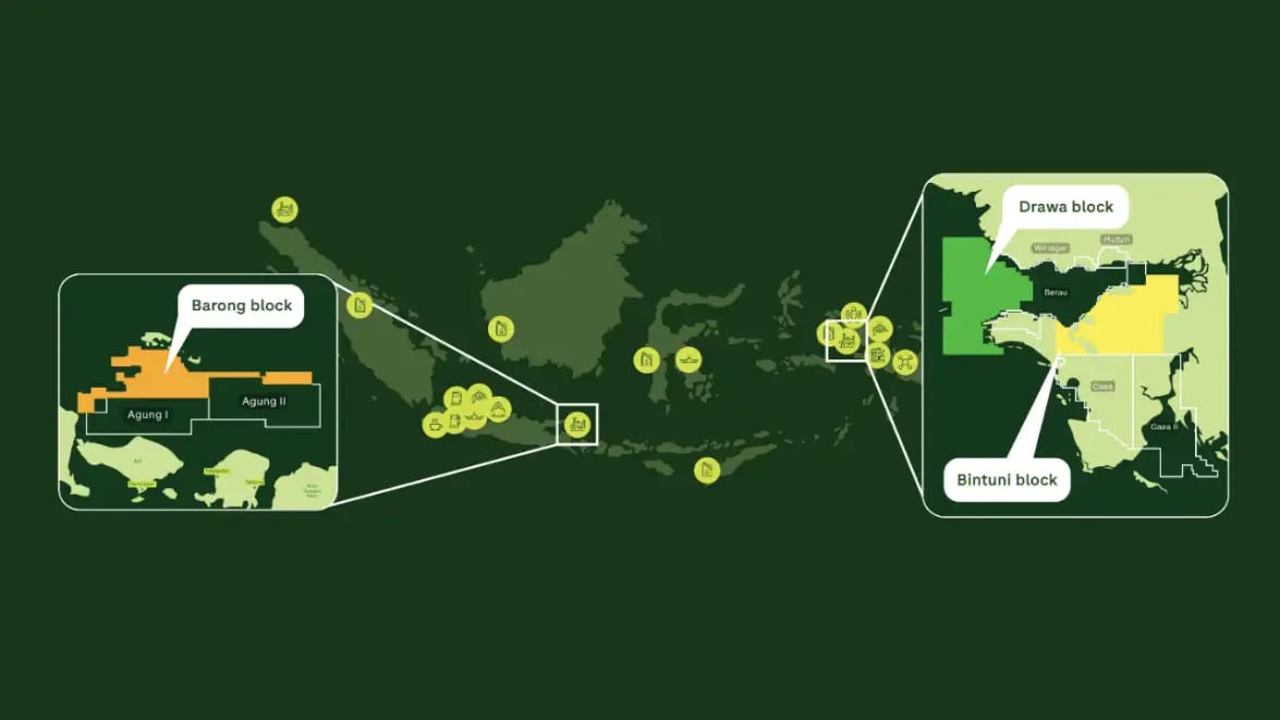 Indonesian block map; Source: BP