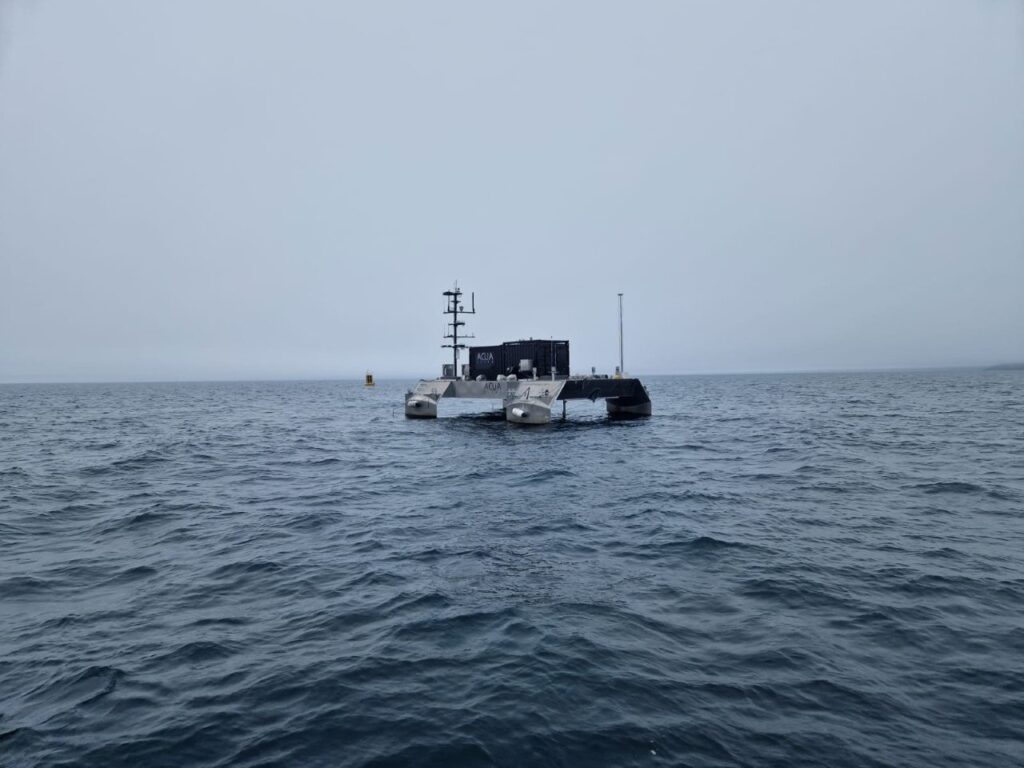 ACUA's Pioneer USV in Plymouth Sound; Source: ACUA Ocean
