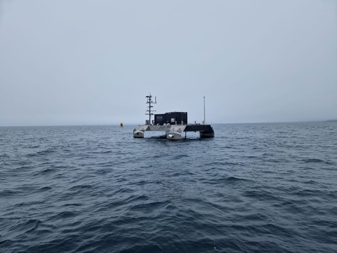 ACUA's Pioneer USV in Plymouth Sound; Source: ACUA Ocean