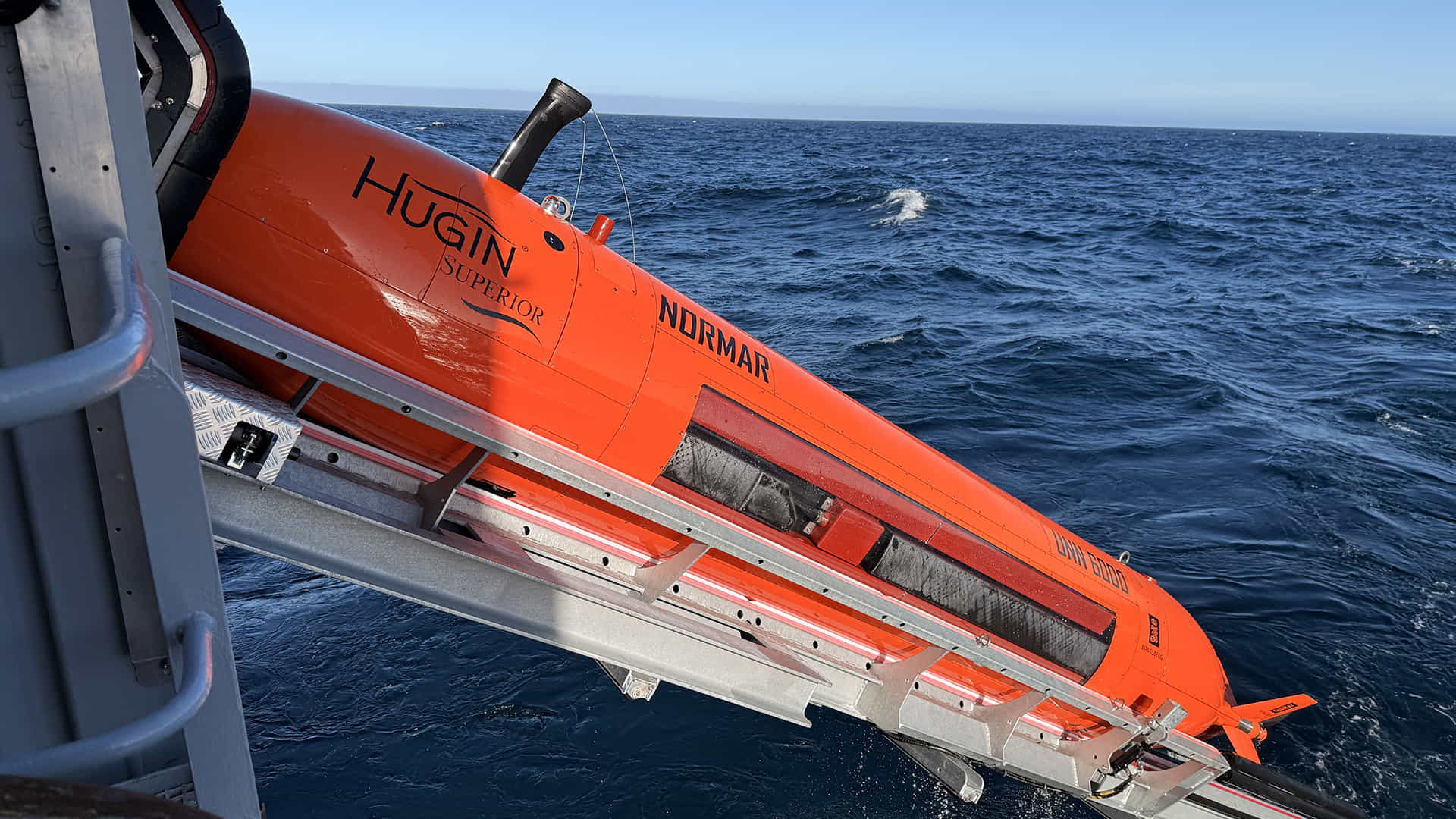AUV can operate at depths of up to 6,000 meters collecting high-resolution data; Credit: Jørgen Ramse Vadla