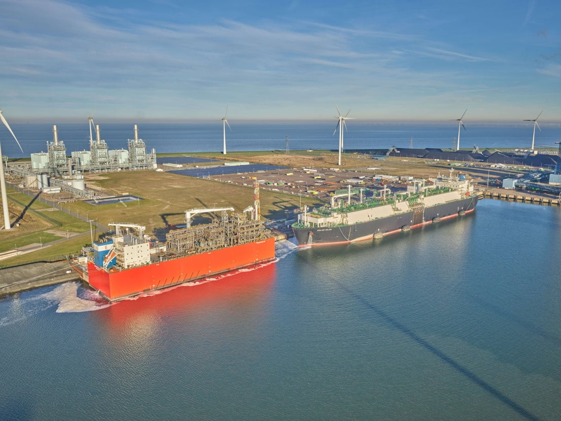 EemsEnergyTerminal in Eemshaven; Courtesy of Gasunie