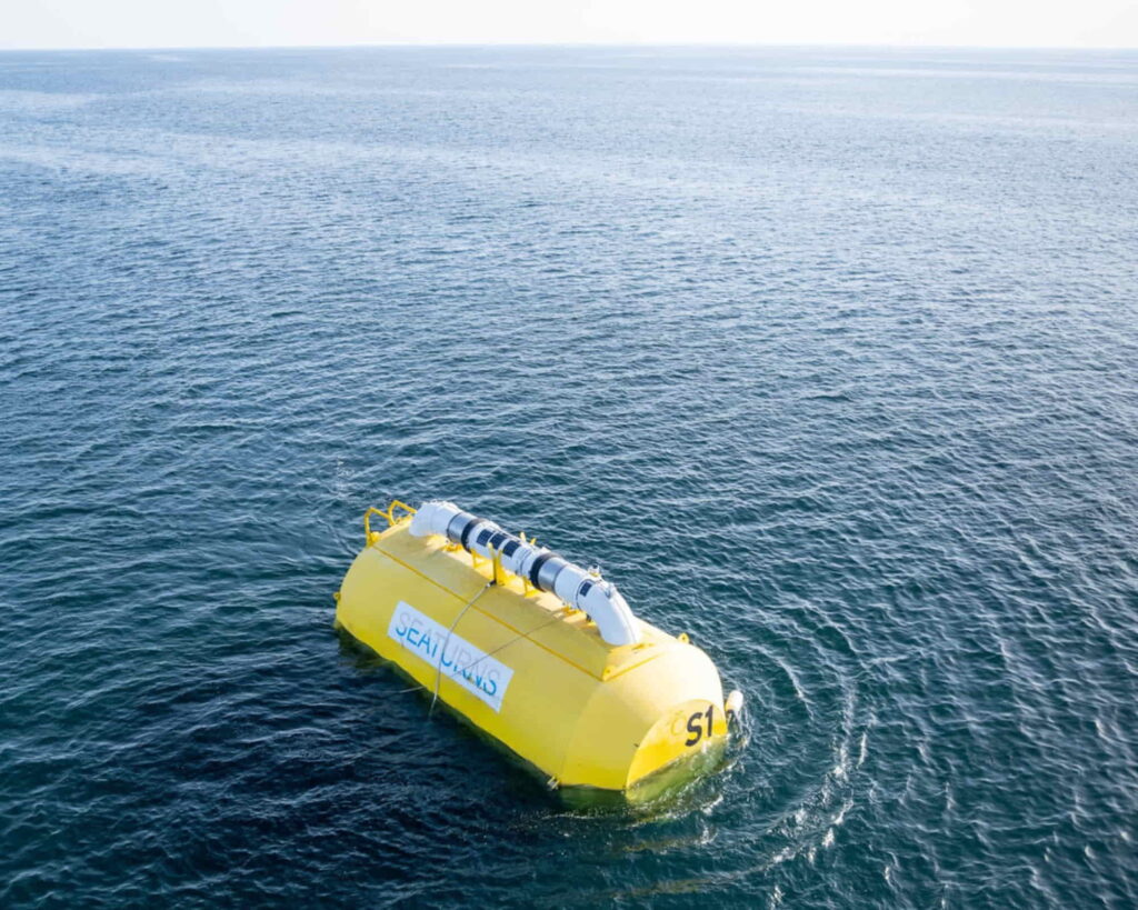 Seaturns has deployed its demonstrator in the Atlantic and announced a collaboration with ESB; Source: Seaturns