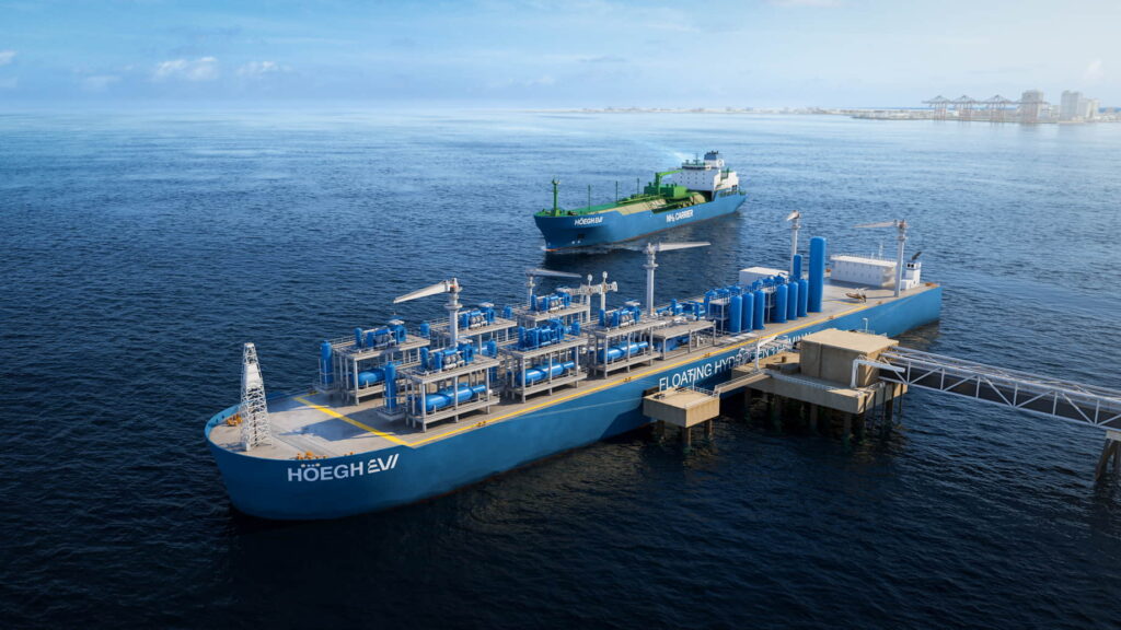 Höegh Evi and Nord Gas Solutions have validated ammonia-to-hydrogen cracking technology for floating hydrogen terminals; Courtesy of Höegh Evi