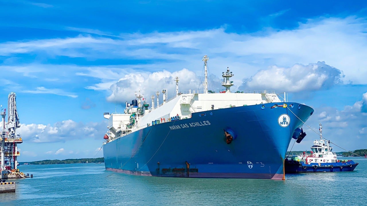 Maran Gas Achilles delivered the first LNG cargo supplied by Shell Eastern LNG for the commissioning of PV GAS’s Thi Vai LNG Terminal in July 2023; Source: PV Gas