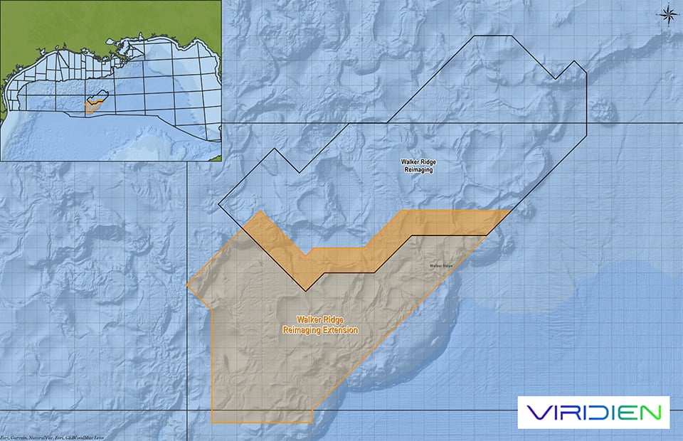 Map showing location of the Walker Ridge reimaging extension program; Courtesy of Viridien Earth Data