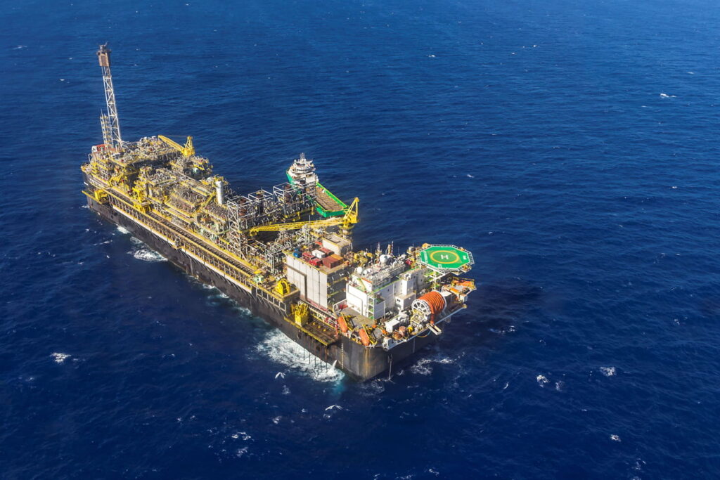 FPSO P-67 operates on the Tupi field within the ultra-deep pre-salt layer of the Santos Basin, roughly 260 kilometers off the coast of Rio de Janeiro, Brazil; Credit: Andre Motta de Souza/Agencia Petrobras